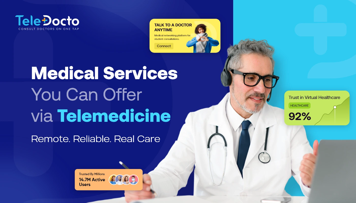 Medical Services You Can Offer via Telemedicine Remote. Reliable.